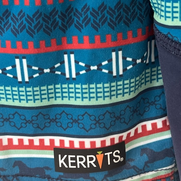 Kerrits youth unisex Fair Isle fleece Tech Top 1/4 zip pullover youth XL - Picture 3 of 9